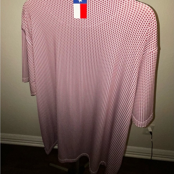 Rhoback Maroon Geometric Button Down Shirt (Texas) - Picture 4 of 4